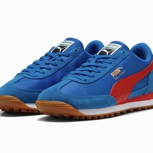 Puma Blue and Red Easy Rider Sneakers